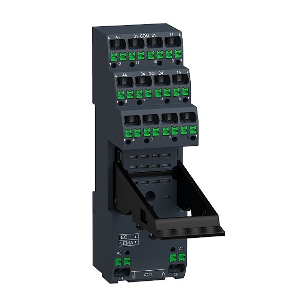 Base Com Terminais Por Pressão, Contatos Separados, 12A, Para Relés Rxm2/Rxm4 RXZE14P SCHNEIDER