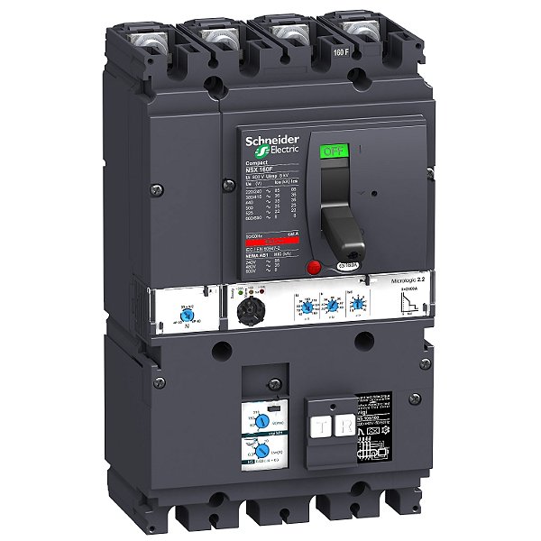 Disjuntor Nsx160B 2.2 160A + Vigi Mh 4P LV430995 SCHNEIDER