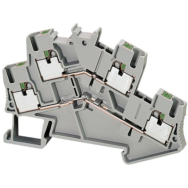 Conector Pressao 2 Niveis 2.5Mm 4 Pontos Cinza NSYTRP24D APC