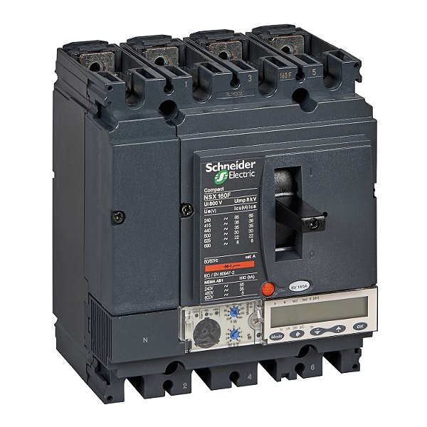 Circuit Breaker Compact Nsx160B - Micrologic 5.2 A - 100 A - 4 Poles 4D LV430876 SCHNEIDER