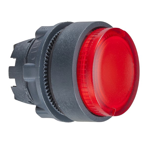 Cabeçote Para Botão Luminoso Modular Ø22Mm Plástico, Saliente, Para Lâmpada Ba9S, Vermelho ZB5AW14 SCHNEIDER