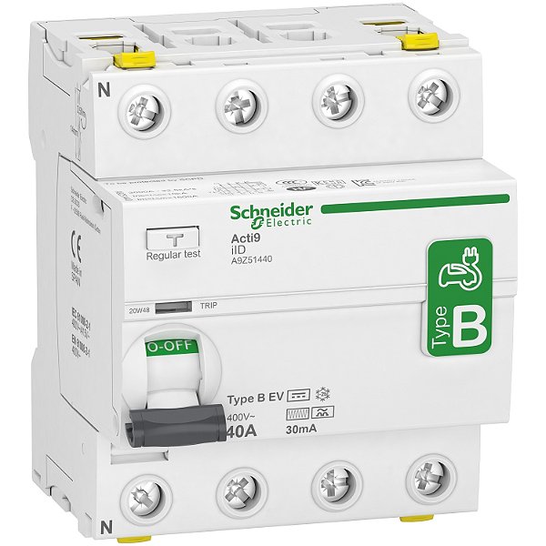 Acti9 Iid - Residual Current Circuit Breaker - 4P - 40A - 30Ma - B Ev Type A9Z51440 APC