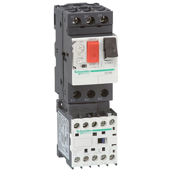 Partida Combinada Tipo1 Disjuntor+Contator 2.5-4A 230Vca GV2ME08K1P7 SCHNEIDER