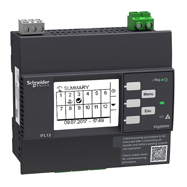 Vigilohm 12 Channel Fault Locator With Modbus - 100-440Vac/Dc IMDIFL12C SCHNEIDER
