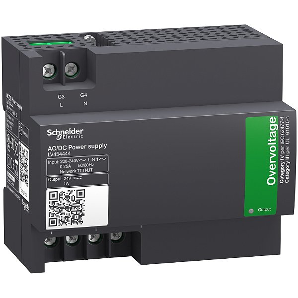 External Power Supply Module, Input Voltage 200 V Ac To 240 V Ac 50/60 Hz, Output Voltage 24 V Dc, Output Current 1 A LV454444 APC