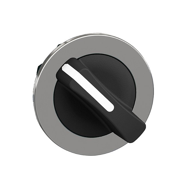 Cabeçote Para Comutador Faceado Ø30Mm Metálico, 2 Posições Fixas, Manopla Curta, Preto ZB4FD2 SCHNEIDER
