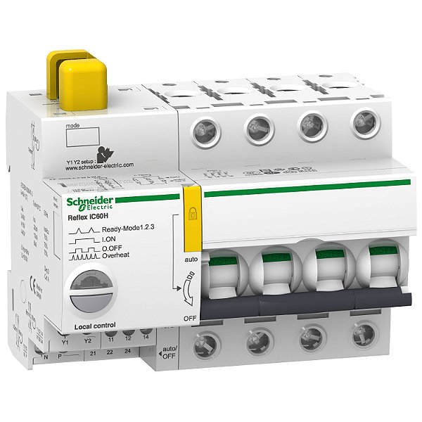 Reflex Ic60H Ti24 40 A 4P Curve C Integrated Control Mcb A9C65440 SCHNEIDER