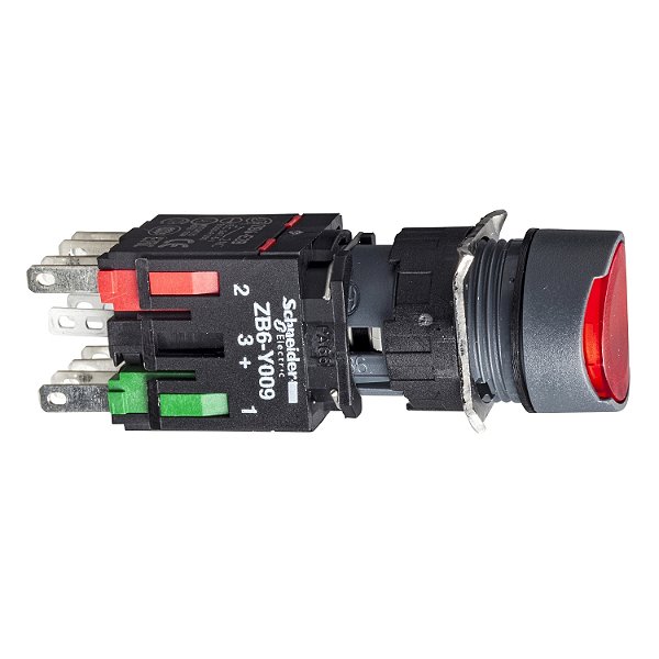 Botao 16Mm Plastico A Impulsao Redondo 1Nf Vermelho XB6AW4B2B APC