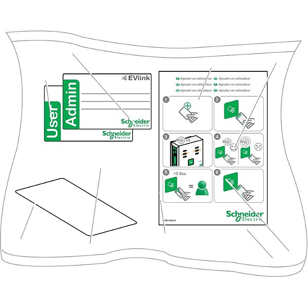 Kit De Cartões Rfid - 10 Unidades EVP1BNS SCHNEIDER
