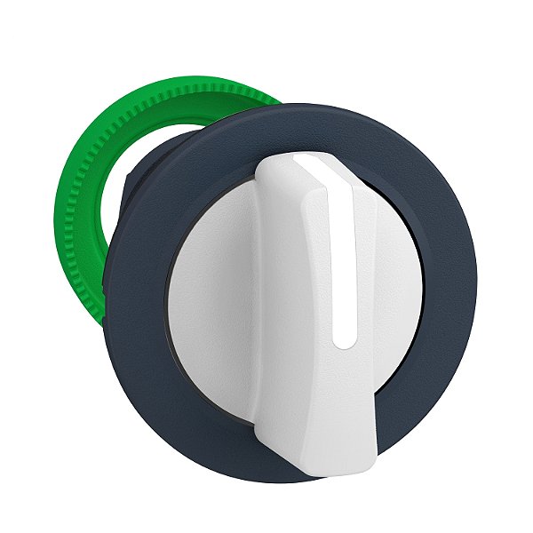Flush Mounted White Selector Switch Head 3 Pos Stay Put ZB5FD301 SCHNEIDER