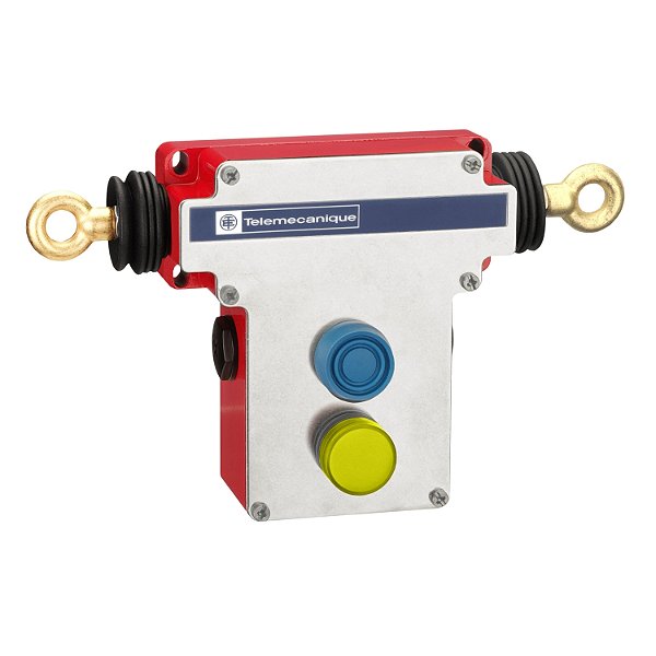 Dual E-Stop Rope Pull Switch - 2X(1Nc+1No) - Pg13.5 - Boot. Pb - Pilot Light XY2CEDA296 SCHNEIDER