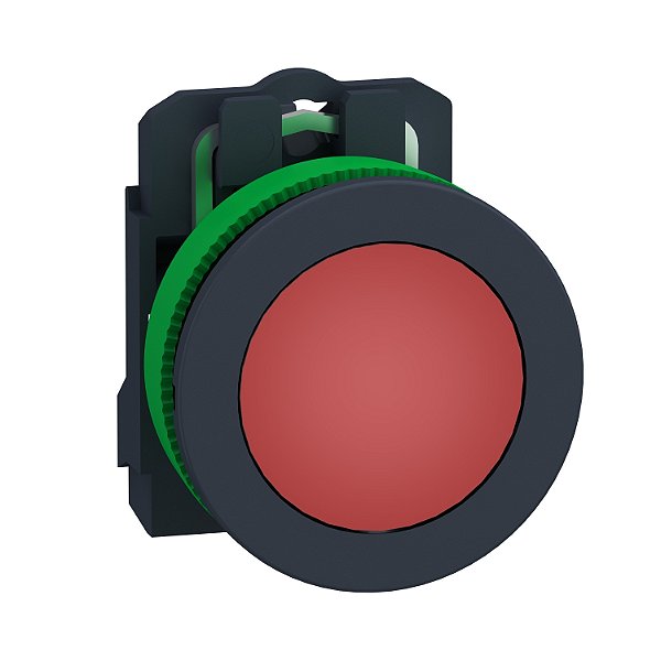 Sinalizador Monobloco Faceado Ø30Mm Plástico, Led De Alto Brilho, Vermelho, 24Vca/Cc XB5FVB4 SCHNEIDER