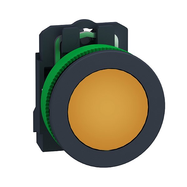 Sinalizador Monobloco Faceado Ø30Mm Plástico, Led De Alto Brilho, Laranja, 24Vca/Cc XB5FVB5 SCHNEIDER