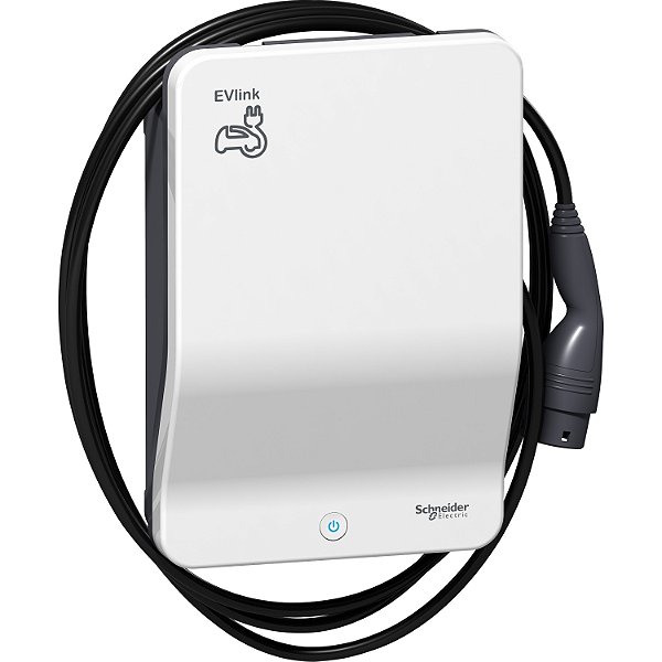Carregador Veicular Evlink Wallbox - 7,4 Kw - Cabo T2 Acoplado - Chave EVH2S7P0CK SCHNEIDER