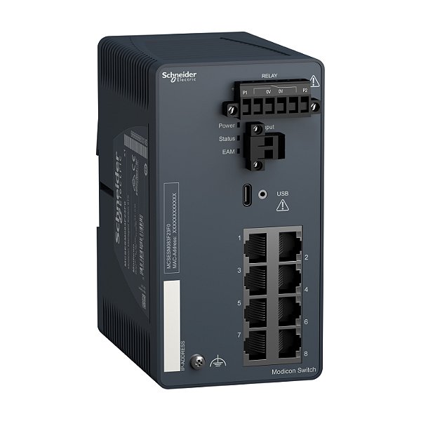 Modicon Managed Switch - 8 Ports For Copper MCSESM083F23F0 SCHNEIDER