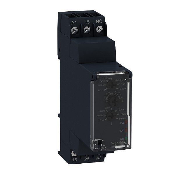 Modular Timing Relay, 8 A, 0.1 S…100 H, 1 Co, Star Delta, 24 V Dc / 24...240 V Ac/Dc RE22R1QMU APC