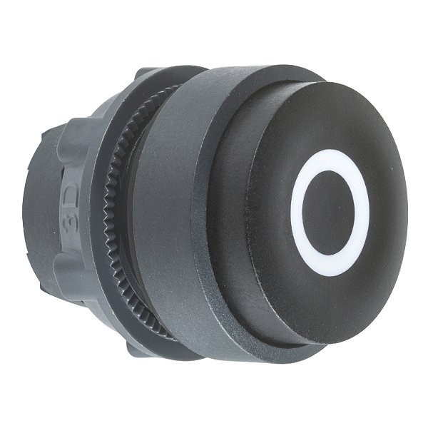 Cabeçote Para Botão Ø22Mm Plástico, Saliente, Retorno Por Mola, Preto, "O" ZB5AL232 SCHNEIDER