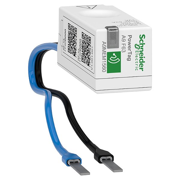 Sensor De Energia Powertag Acti9 Flex 1P+N Conexão Superior E Inferior Max 63A A9MEM1560 SCHNEIDER