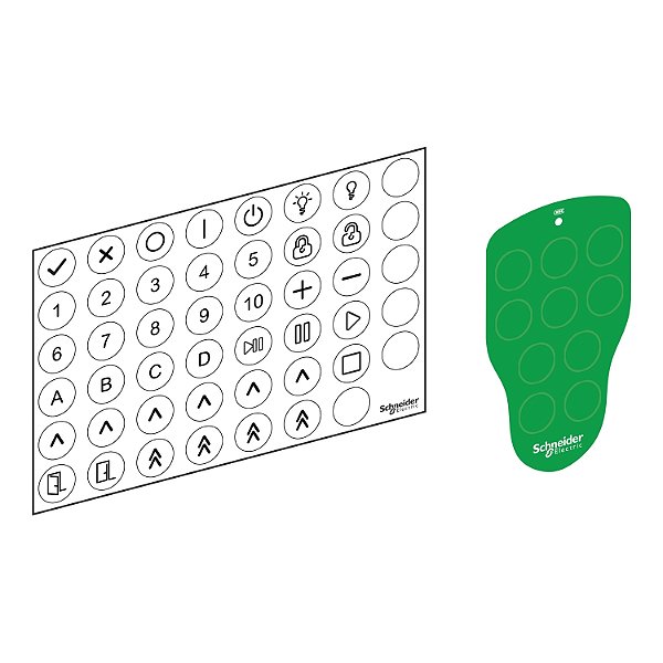Kit De Etiquetas Com Legenda Opcional ZARC620 SCHNEIDER