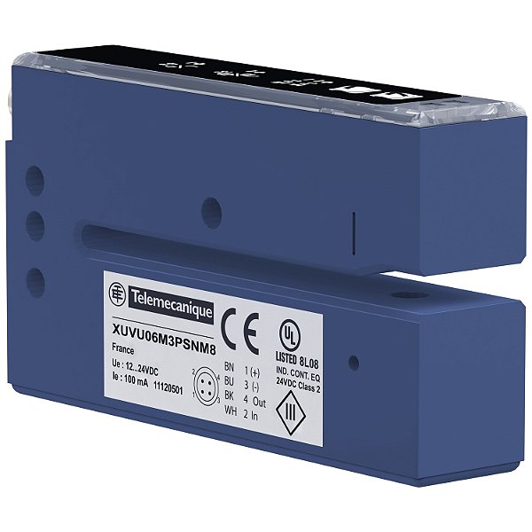Sensor Ultrasonico Forquilha Abertura De 3Mm Npn Conector XUVU06M3NSNM8 SCHNEIDER