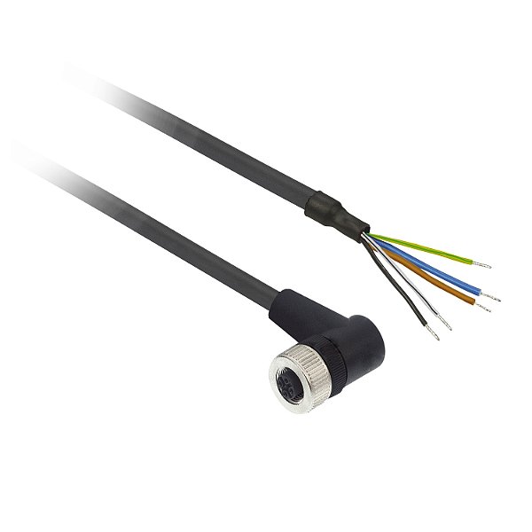 Cabo Com Conector M12 Femea Angulo XZCP1264L2 SCHNEIDER