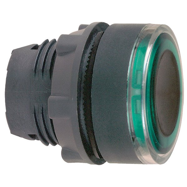 Cabeçote Para Botão Ø22Mm Plástico, Com Aro Luminoso Led Verde ZB5AW933 SCHNEIDER