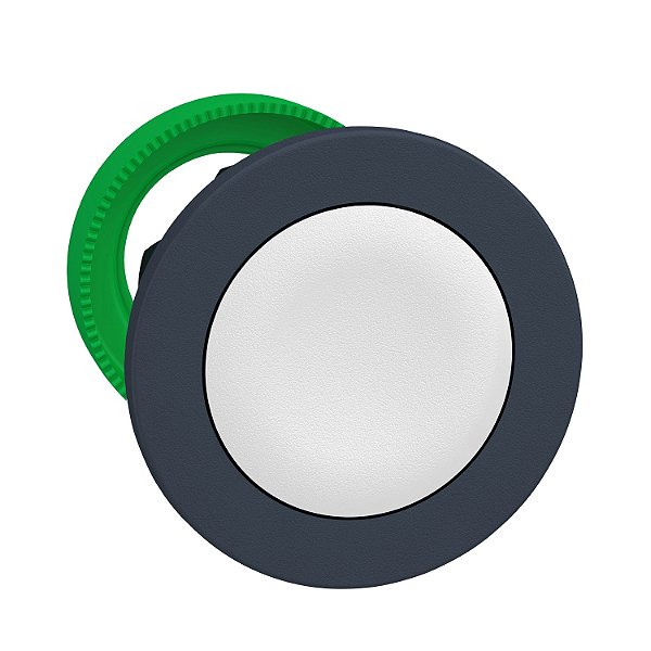 Flush Mounted Push Button Head, Plastic, White, Ø30, Spring Return, Unmarked ZB5FA1 SCHNEIDER