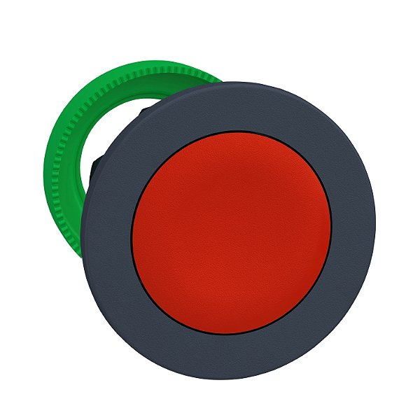Flush Mounted Push Button Head, Plastic, Red, Ø30, Spring Return, Unmarked ZB5FA4 SCHNEIDER