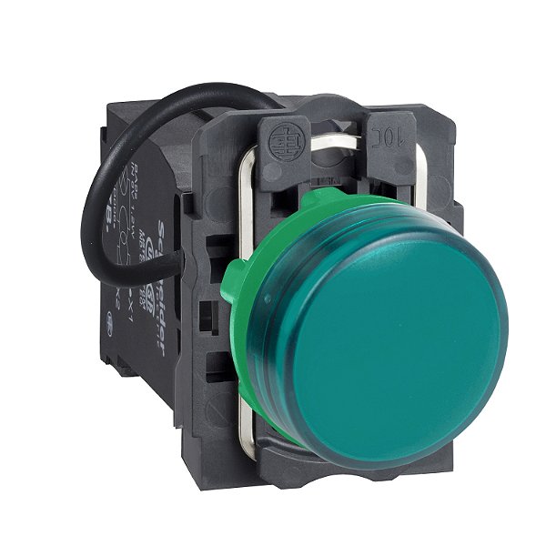 Sinalizador Modular Ø22Mm Plástico, Com Trafo 550...600Vca, Verde, 24V XB5AV9B3 SCHNEIDER