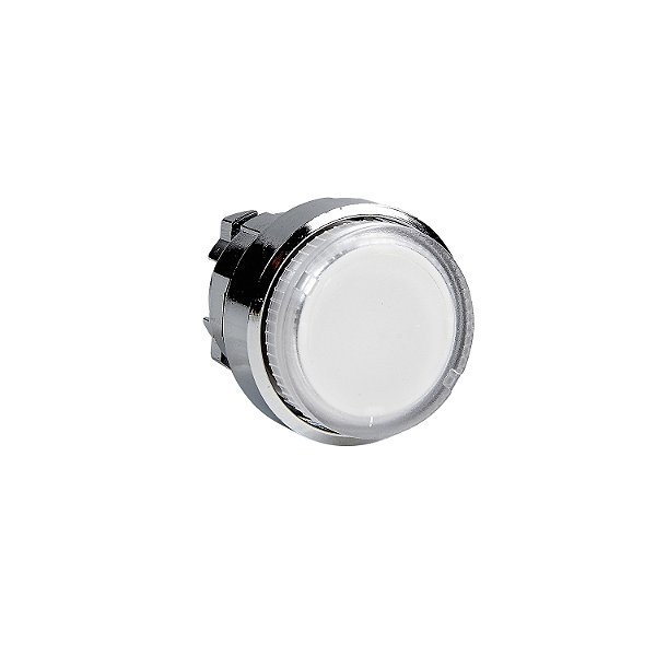 Cabeçote Para Botão Luminoso Modular Ø22Mm Metálico, Saliente, Para Lâmpada Ba9S, Branco ZB4BW17 SCHNEIDER