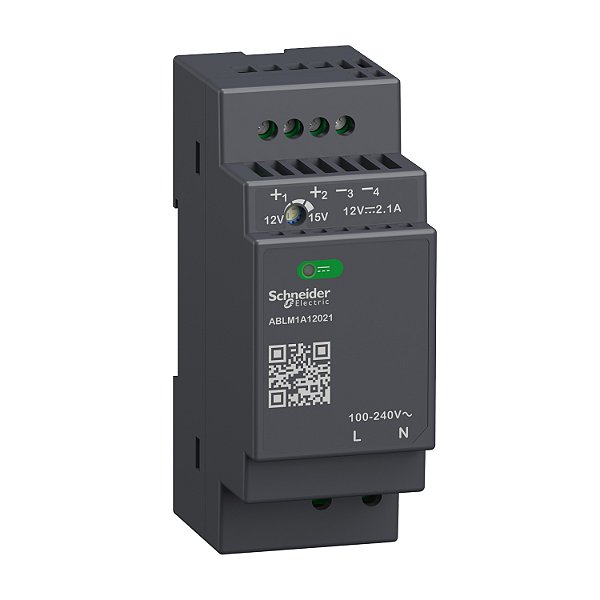Fonte De Alimentação - 12 Vdc - 2,1 A - 25 W - 100/240 Vac - Monofásica ABLM1A12021 SCHNEIDER