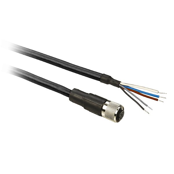 Pre-Wired Connectors Xz - Straight Female - M12 - 5 Pins - Cable Pur 10M XZCP11V12L10 SCHNEIDER