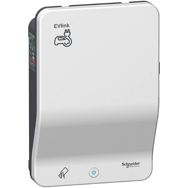 Carregador Veicular Evlink Smart Wallbox - 22 Kw - T2S + Tomada Doméstica 10A - Rfid EVB1A22P4ERI SCHNEIDER