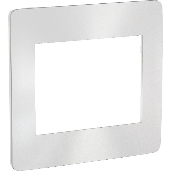 Orion - Cover-Frame 4X4 - 6 Modules - White / Chrome Satin S732203419 SCHNEIDER
