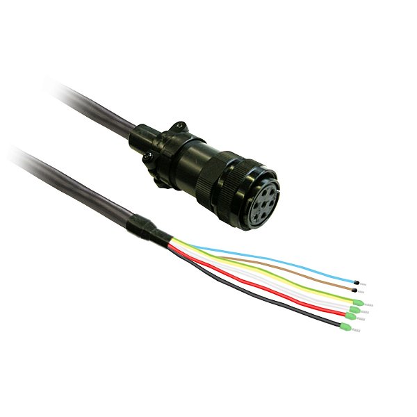 Cabo Potencia 6Mm2 Para Motor Bch2 Com Freio E Conector Militar - 5M VW3M5D6FR50 SCHNEIDER