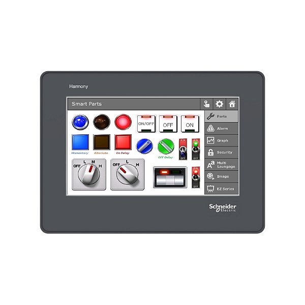 4.3" Wide Screen Touch Panel, Rs-232 Terminal Block HMISTO705 SCHNEIDER