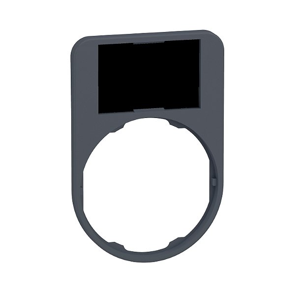Legend Holder 40 X 60 Mm For Flush Mounted Heads, Plastic, With Legend 18 X 27 Mm, Unmarked ZBYF6101 SCHNEIDER