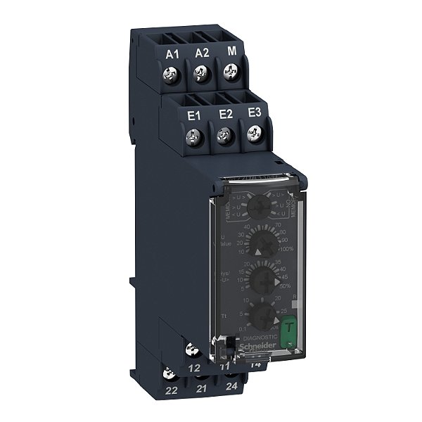 Modular 1-Phase Voltage Control Relay, 8 A, 2 Co, 15…500 V Ac, 380…415 V Ac RM22UA33MT SCHNEIDER
