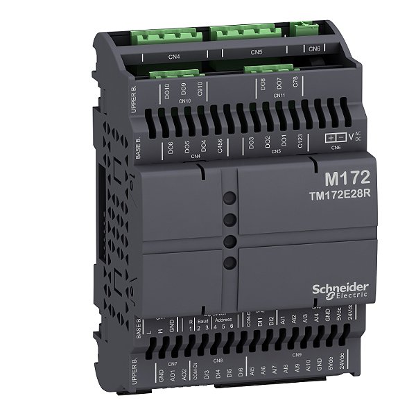 Modulo De Expansão Para Modicon M172 - 6 Entradas / 10 Saídas Digitais + 10 Entradas / 2 Saídas Analógicas - 24 Vdc TM172E28R SCHNEIDER