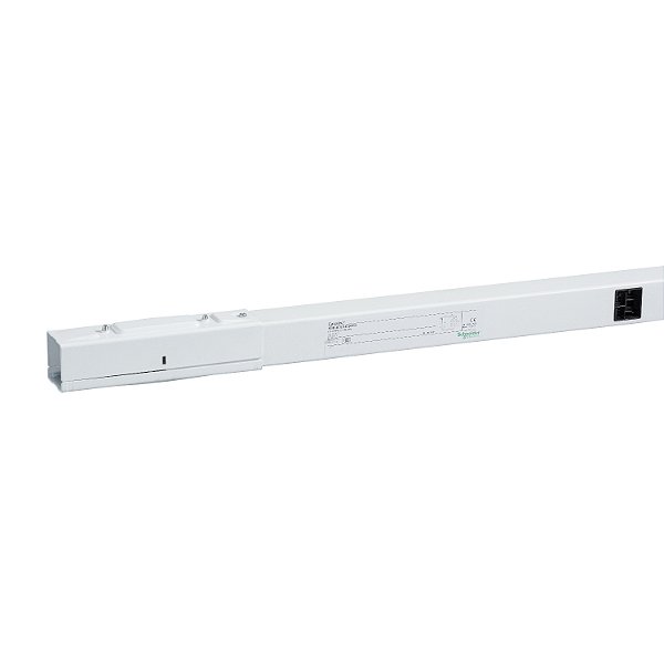 Straight Length, Canalis Kbb, 40 A, 2 Circuits 3L+N+Pe, 5 Tap-Off Units, 3 M, White KBB40ED44305W SCHNEIDER