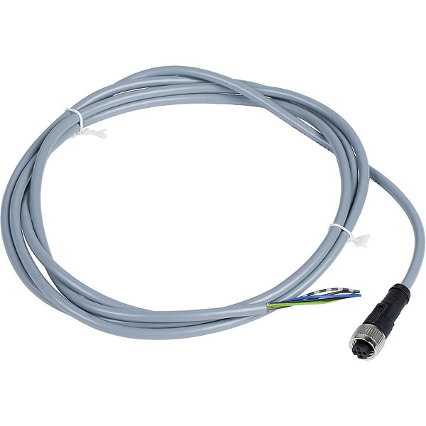 Cabo Pvc 5 Pinos Com Conector M12 Femea Reto 2 Metros XZCPV1164L2 SCHNEIDER
