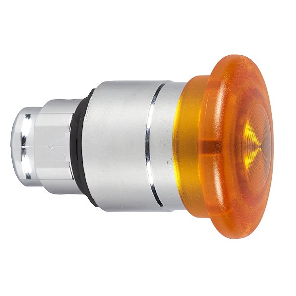 Cabeçote Para Botão Luminoso Modular Ø22Mm Metálico, Cogumelo Ø40Mm, Para Led Integral, Amarelo ZB4BW453 SCHNEIDER