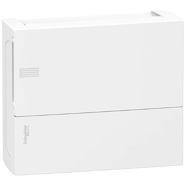 Quadro De Distribuicao Mini Pragma Sobrepor 1 Fila 12 Modulos Porta Opaca MIP10112 SCHNEIDER