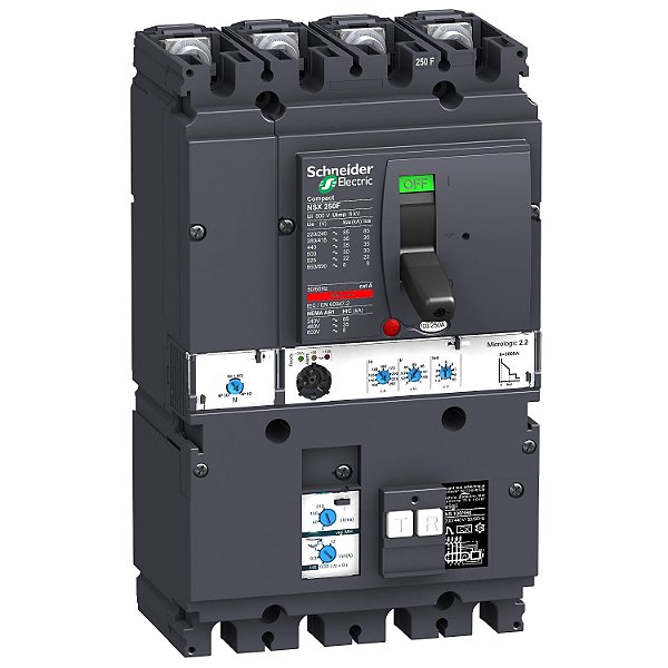 Disjuntor Nsx250B 2.2 250A + Vigi Mh 4P LV431985 SCHNEIDER