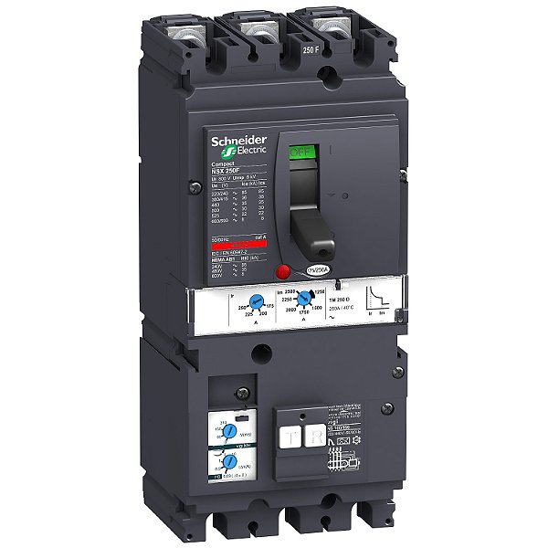Disjuntor Nsx250B Tm250D + Vigi Mh 3P LV431900 SCHNEIDER