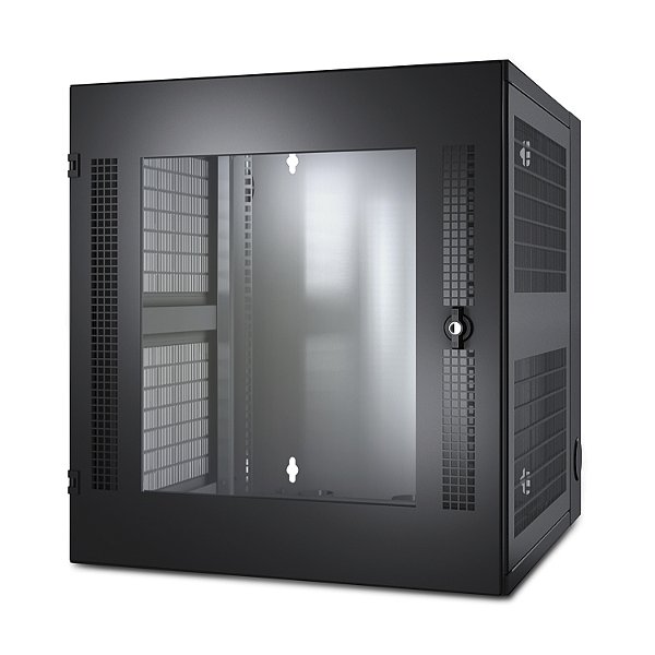 Netshelter Wx, De 13 U, Com Trilho Para Montagem Vertical Com Perfuração Roscada E Porta Frontal De Vidro, Negro AR100 SCHNEIDER
