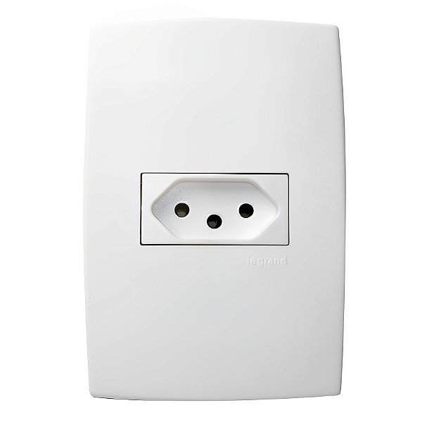 Tomada 2P+T Padrão Brasileiro 4X2 Hor Plus Br 10A 615080 Pial