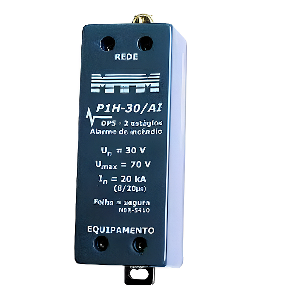 Protetor híbrido dedicado para alarmes de incêndio 2 vias P1H-30/AI MTM
