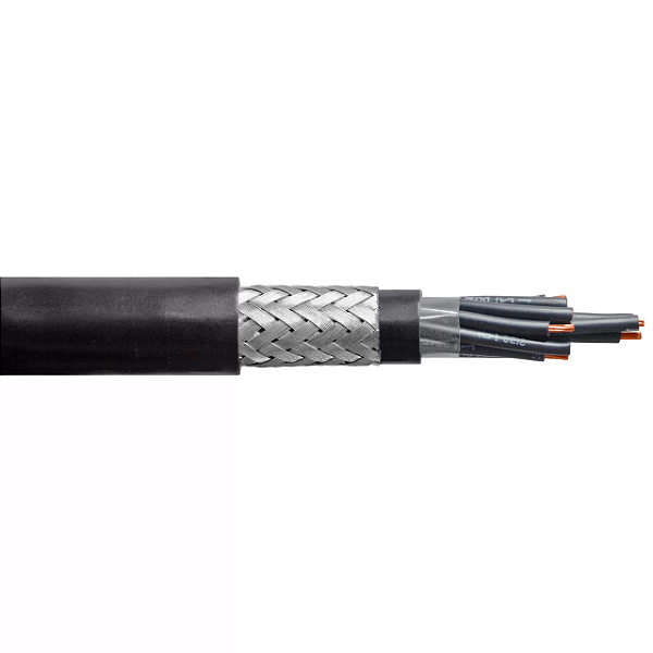 Cabo Controle PVC 1KV 2 X 0,5MM Blindagem Trança De Cobre 105CMB02CL5FR Poliron