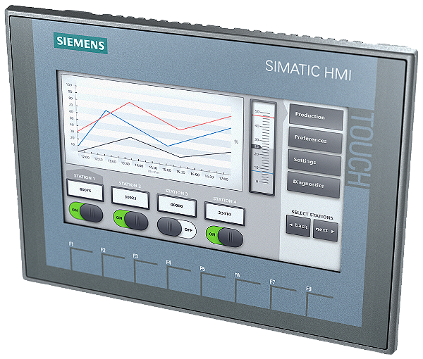 SIMATIC HMI, KTP700 Basic, Basic Panel, Key/touch operation, 7" TFT display 6AV21232GB030AX0 Siemens
